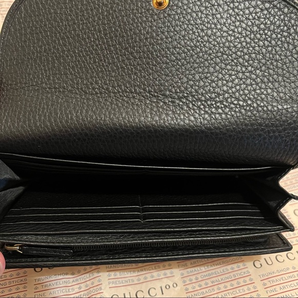 NEW Authentic RARE Gucci Marmont Large/Long Continental Leather Wallet - Picture 8 of 16